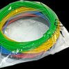 PVC-stranded wires kit, 5 colors á 5 meter, LiYv, 0.25 mm², 14 x 0.15 mm, black/red/blue/green/yellow, outer Ø 1.3 mm, BYB-5-92F