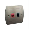 AKORD Gniazdo komputerowo/telefoniczne satyna metalik RJ45 kat.5e + RJ11 AF5T/29 KONTAKT SIMON