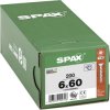 SPAX 1191010600605 R 88091 Senkkopf/T-STAR Wkręt do drewna 6 mm 60 mm T-STAR plus stal WIROX 200 szt.