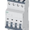 Wyłącznik automatyczny, Typ C, 4-biegunowy, 20A, 440V, 880V, Siemens, 5SY