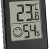 TFA Dostmann Digitales Thermo-Hygrometer Termohigrometr czarny 30.5039.01.03