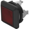 Pushbutton, 18.8 x 18.8 mm, illuminable, groping, waistband square, red, front ring black, 92-443.200