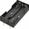Battery holder for mignon cell, 2 cells, panel mounting, BYB-6-30A2027
