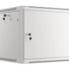 SZAFA INSTALACYJNA RACK WISZĄCA 19 9U 600X600 SZARA DRZWI METALOWE LANBERG (FLAT PACK)