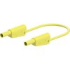 Stäubli 662012-02524 SLK-4N-S10 test lead 25cm yellow flexible stackable plugs