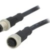 M12A12ML12AFLSD001 Kabel do czujników/automatyki 12PIN M12-M12 1m wtyk wtyk