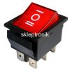 Przełącznik koł. ON/OFF/ON IRS-203 12V szer. czerw