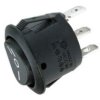 RSR103BK-SCI; przełącznik klawiszowy ON-OFF-ON okrągły tristabilny, czarny; Arcolectric R13-112D