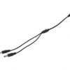 Rozgałęźnik Dc 5.5X2.1 2W-1G Czarny 31Cm 22/20Awg