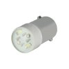 EAO 46-39J.0987 White multi-chip led lamp, BA9S, 130 V AC-DC, steady light
