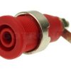 Gniazdo banan 4mm 32A 1000V czerwone