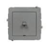 DECO Wyłącznik pojedynczy w stylu amerykańskim szary mat 27DWPUS-1 KARLIK