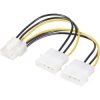 Renkforce RF-4233375 Current Y-Cable 2x IDE 4-pin to 1x PCI-E 8-pin 0.15m