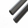 Profil aluminiowy do taśm LED 2000 mm kątowy nawierzchniowy czarny z kloszem mlecznym 478658 LED LINE