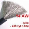 Przewód silikonowy; CU; 2mm2; czarny