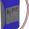 Pakiet akumulatorów 18650, Li-Ion Ansmann 2S1P, Ilość ogniw: 2, 7.2 V, 3350 mAh, Przewód