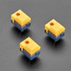 Adafruit Step Switch with LED - Three Pack of Yellow with Red LED