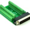 CZH-LABS Slim Right Angle D'SUB DB78HD Male Header Breakout Board Module, D-SUB.