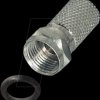 FF0/7DL Twist-on F-plug, for 7.0-mm diameter antenna cables