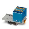 Blok rozdzielczy PTFIX 6X10/S-NS35 BU, niebieskie złącze przemysłowe - 6 punktów przyłączeniowych o przekroju 10mm2 /10szt./