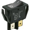 Przełącznik kołyskowy Wł.-wył. Nie 16 A DPST Czarny IP40 Marquardt