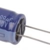 Kondensator 100μF 200V dc Radialny, Otwór przelotowy Panasonic roztaw: 7.5mm 16 x 25mm