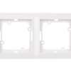 OPAL Ramka podwójna biała Ra-2Op