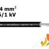 Kabel przewód solarny do instalacji fotowoltaicznych 1x4 mm2 0,6/1kV BiT 1000 Solar czarny S66462 BITNER