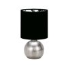 Lampka stołowa PERLO E14 SILVER/BLACK IDEUS 03290