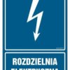 ZNAK - HG057 Rozdzielnia elektryczna 7,5 x 10 cm FN - Folia samoprzylepna