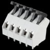 AST0450504 5-pin spring loaded terminal, 5-mm pin spacing, 45°
