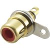TruComponents 202596 RCA connector Socket, Vertical,Pins:2 Red