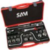 Zestaw nasadek rozmiar napędu 1/2 cala elementy: 24 SAM