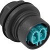 Fiber optic socket, LC, OS1, singlemode, black, PXF6052C
