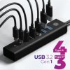 61065 USB 3.0 type-A/C, 7-port USB-A/C hub