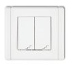FLEXI Wyłącznik schodowy podwójny biały FWP-33 KARLIK