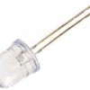 Dioda LED 10mm żółta, przezroczysta, 3000mcd