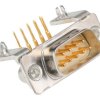 Złącze D-Sub 9-pinowe Męski Kąt Proste Przewlekany raster 2.54mm