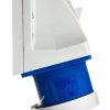 Wtyczka odbiornikowa z zatyczką 32A 3P 230V niebieska IP44 523-6t