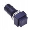 12mm 2-pin 1A ON-OFF Button Switch, Square, Black