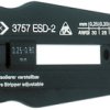 Precision wire stripper for PVC wires, PTFE wires, AWG 30-20, cable Ø 0.25-0.8 mm, L 98 mm, 26 g, T3757ESD 2