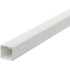 Cable duct, (L x W x H) 2000 x 17.5 x 17.5 mm, PVC, pure white, 6191037, 1 piece with 2 meters