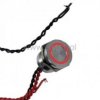 Przycisk piezo 19mm LED 12V; czerwony; impuls IP68