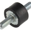 Podstawka antywibracyjna M8 średnica 25mm wysokość całkowita 15mm Cylinder męski-męski