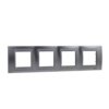 UNICA TOP Ramka 4 poczwórna pozioma glossy chrome MGU66.008.038 SCHNEIDER ELECTRIC