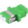 FO connector, LC duplex socket to LC duplex socket, OS1/OS2, singlemode, ceramic, green, BYB-4-98F2101