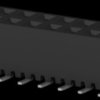 Socket header, 20 pole, pitch 2 mm, straight, black, 2-2314846-0