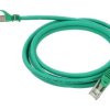 Patch cord S/FTP, Cat 6a, wtyk RJ45 z obu stron, linka, Cu, 2m PP6A-LSZHCU-G-2M