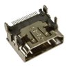 Gniazdo; HDMI HD1; A-G-HDMI-SMD-HD1; HDMI; srebrny; powierzchniowy (SMD); kątowe 90°; lutowany