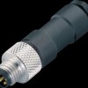 99 3383 00 04 Cable connector M8, series 768, 4-pin, solder, IP 67